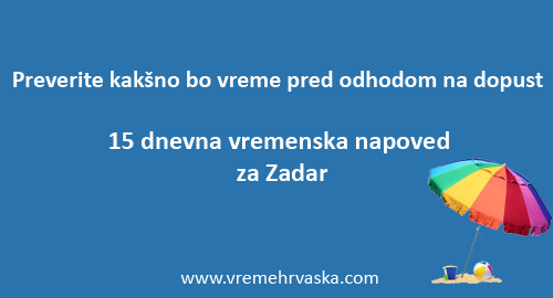 vreme zadar